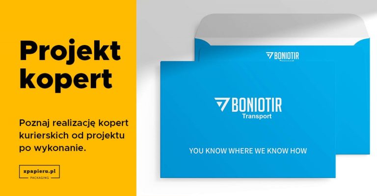 Projekt kopert kurierskich dla marki Boniotir