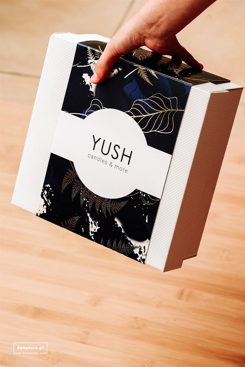 Pudełka z obwolutą dla firmy YUSH
