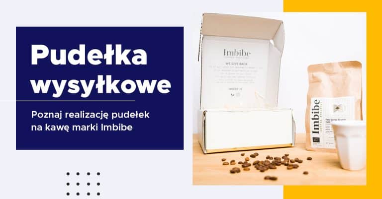 Pudełka wysyłkowe na kawę marki Imbibe